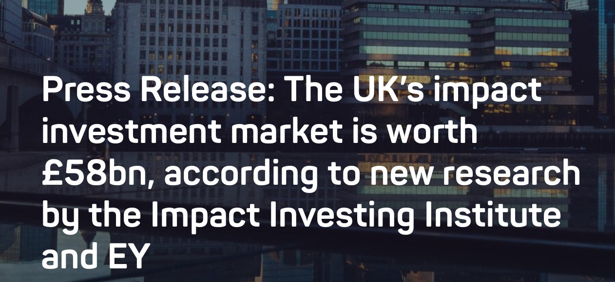 Impact Investing Institute: Estimating and describing the UK impact investing market