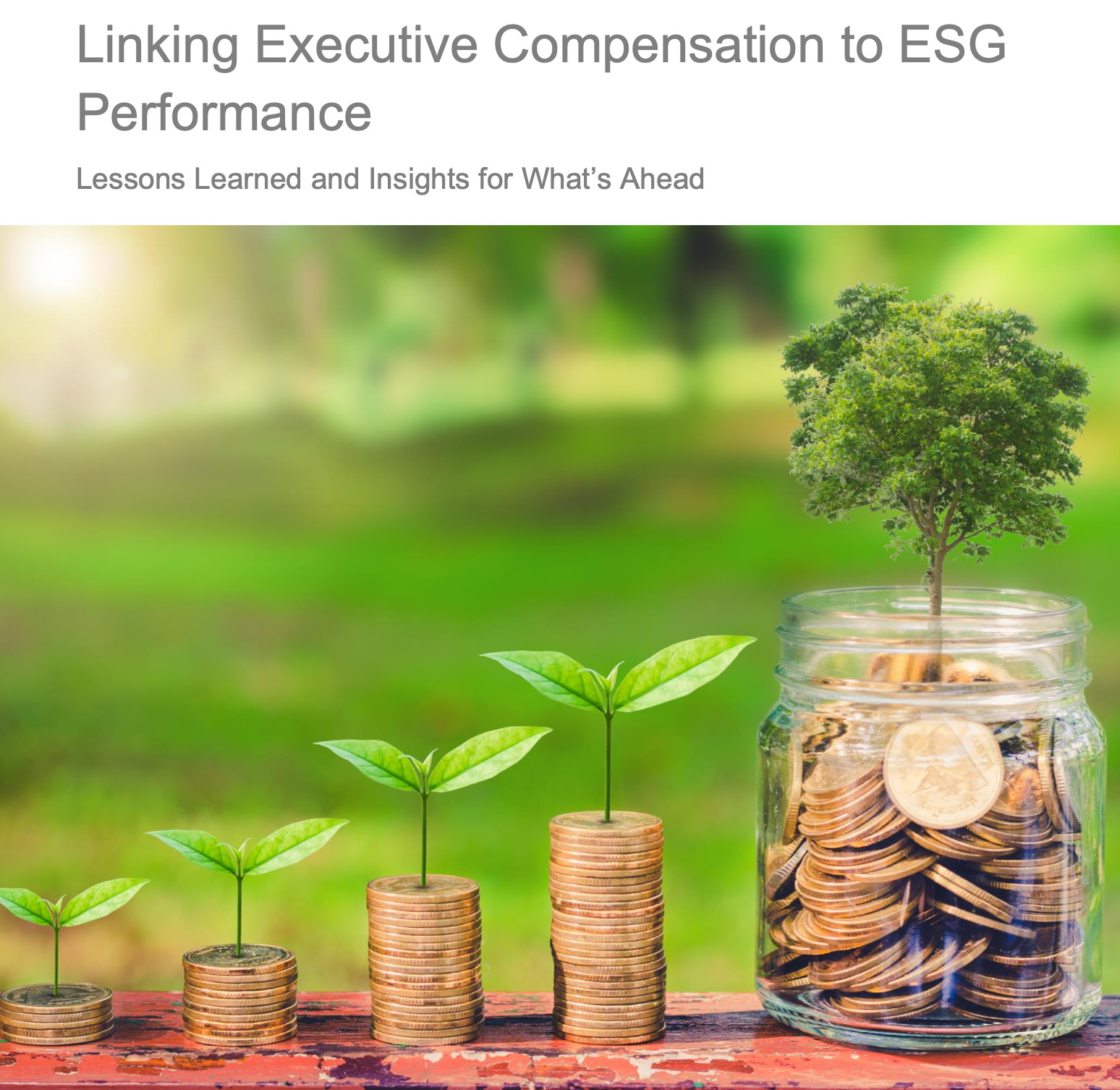 The Conference Board has published the report: « Linking Executive Compensation to ESG Performance »