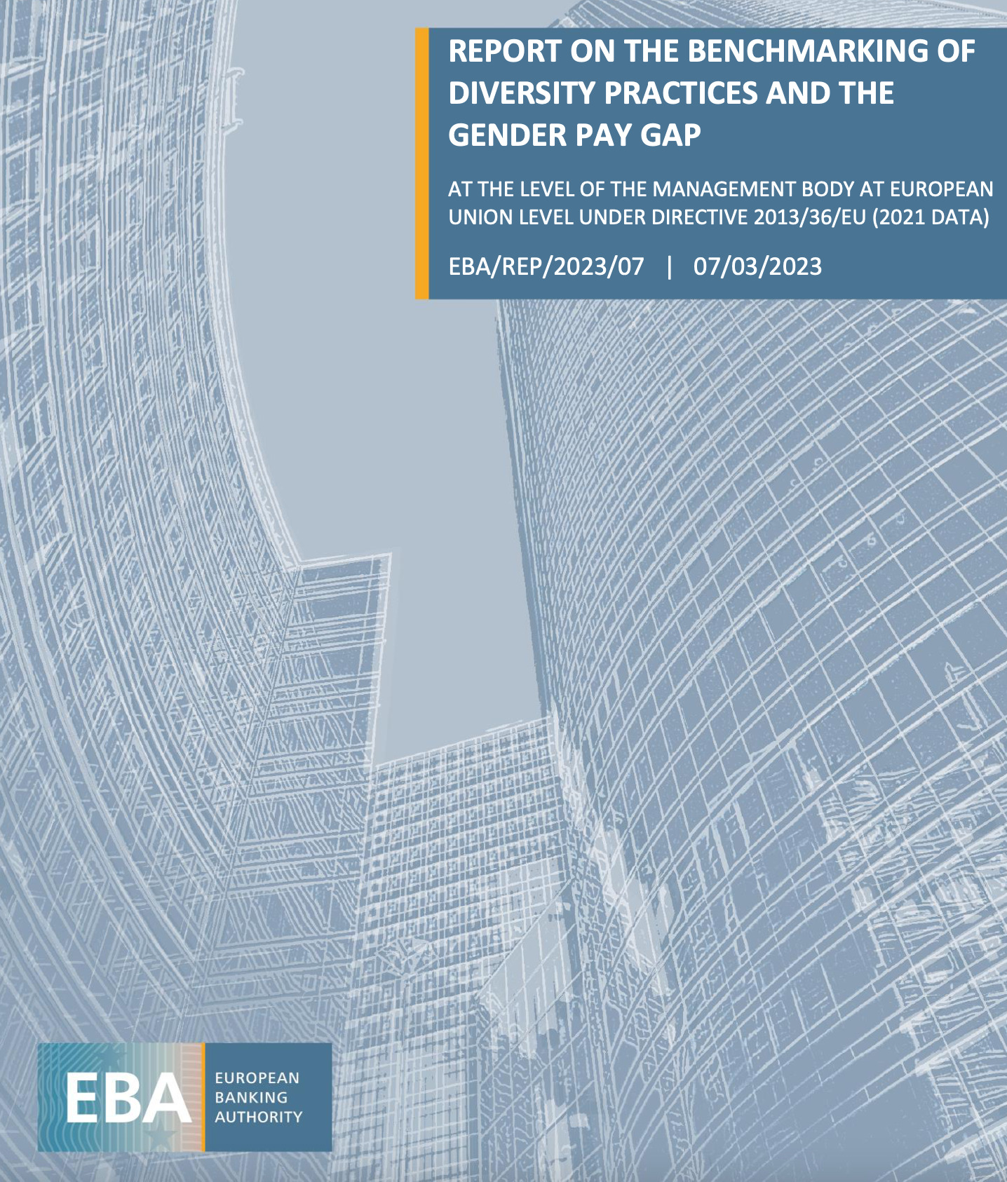 Report on the benchmarking of diversity practices and the gender pay gap – EBA