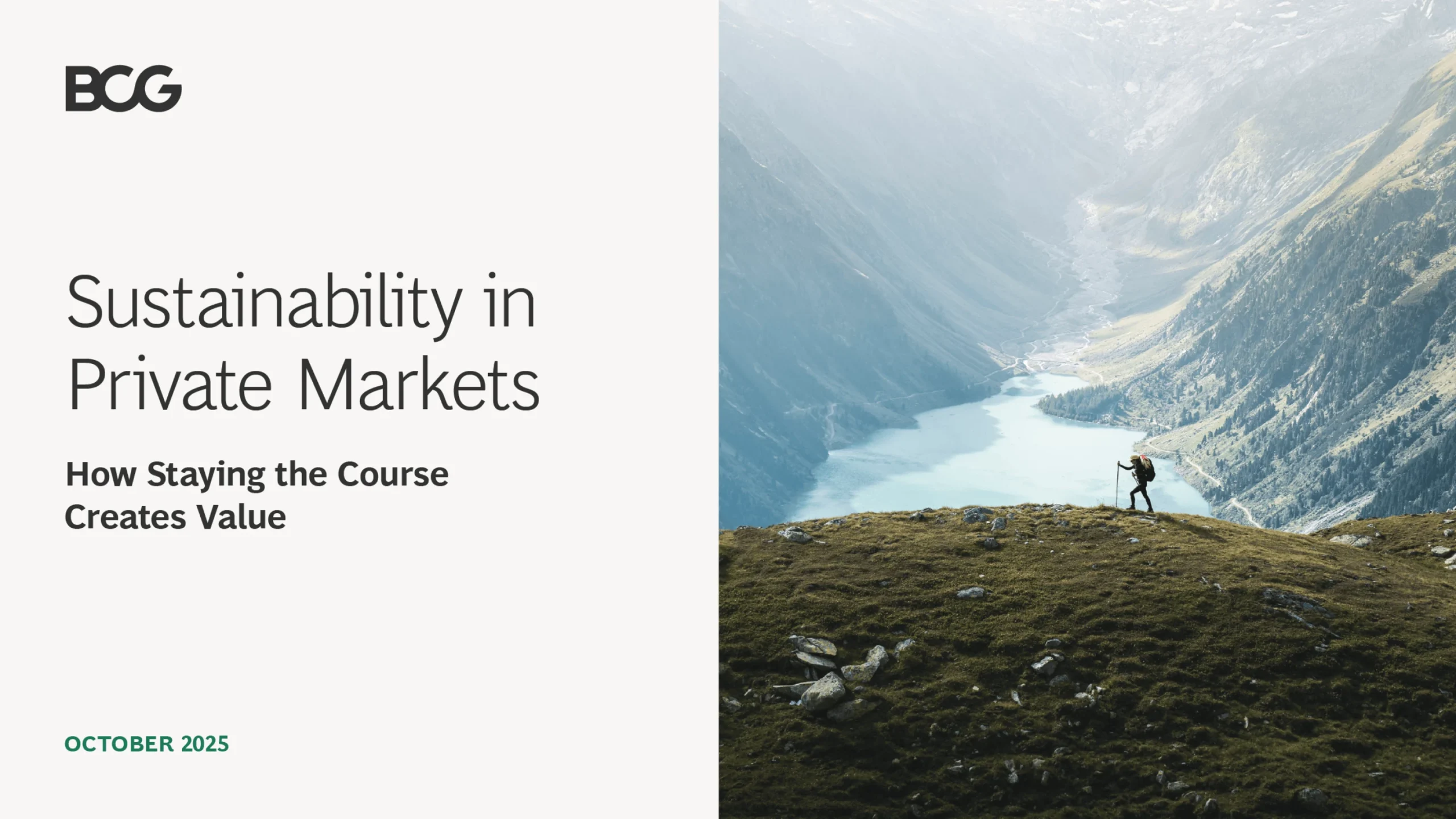 Sustainability in Private Markets, 2025