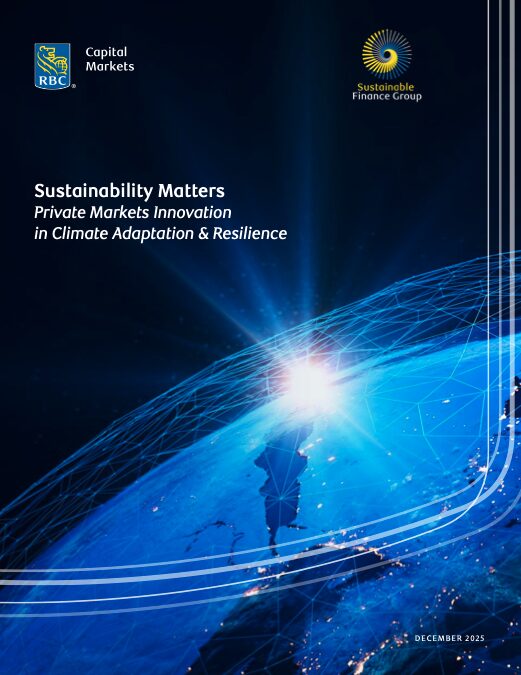 Private markets innovation in climate adaptation & resilience