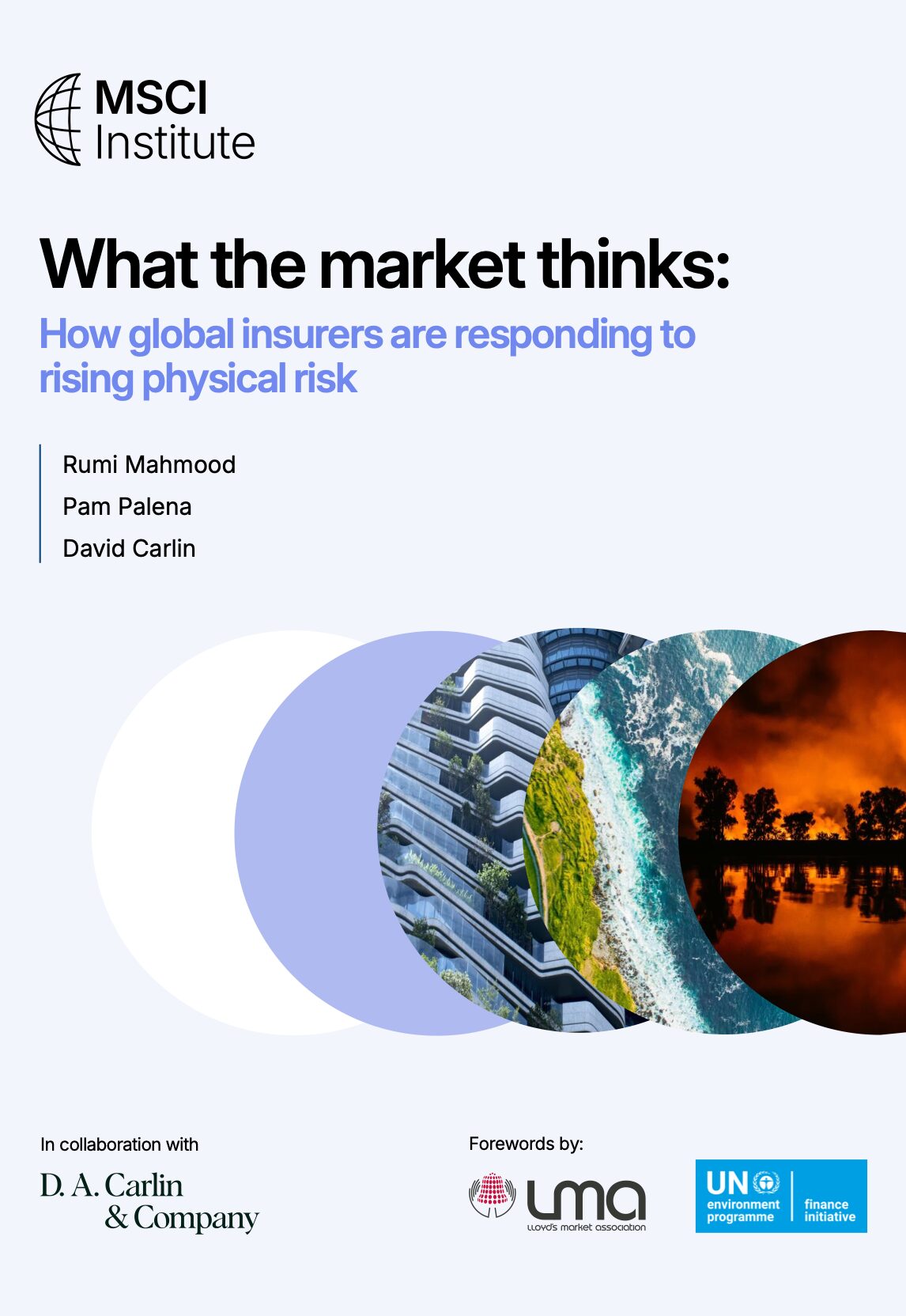 What the market thinks: How global insurers are responding to rising physical risk